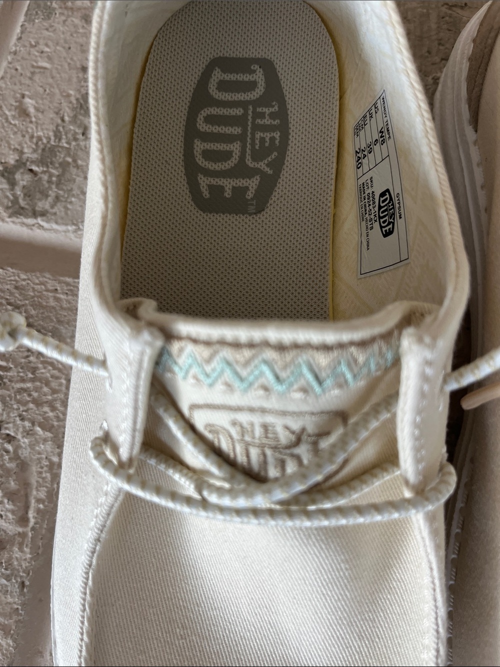 🆕 Hey Dude Women's Wendy Tempe Casual Shoes - Gypsum - Size 8 NWOT - Picture 10 of 12